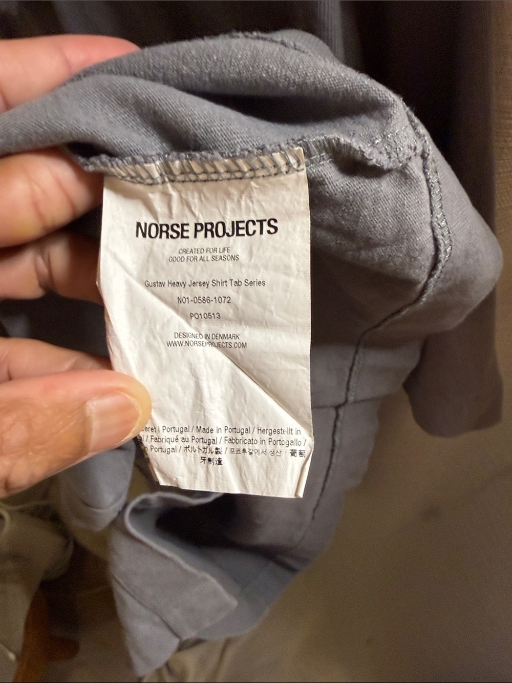 Norse Projects Short-Sleeve Button Down Shirt - Gray - Picture 3 of 4